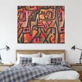 Toile Klee Expressionniste Forêt Abstraite Art Moderne (Insitu(Chambre))