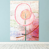 Toile Klee - Floraison, art abstrait, (Insitu (Plancher de Bois))