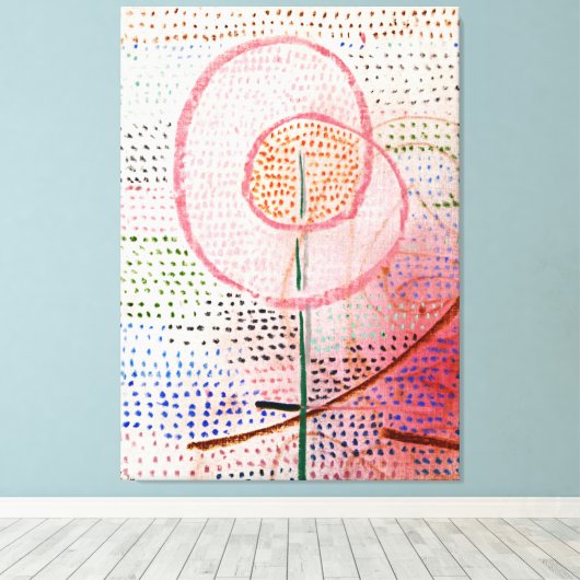 Toile Klee - Floraison, art abstrait, (Insitu (Plancher de Bois))