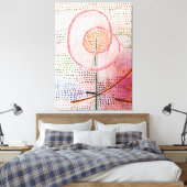 Toile Klee - Floraison, art abstrait, (Insitu(Chambre))