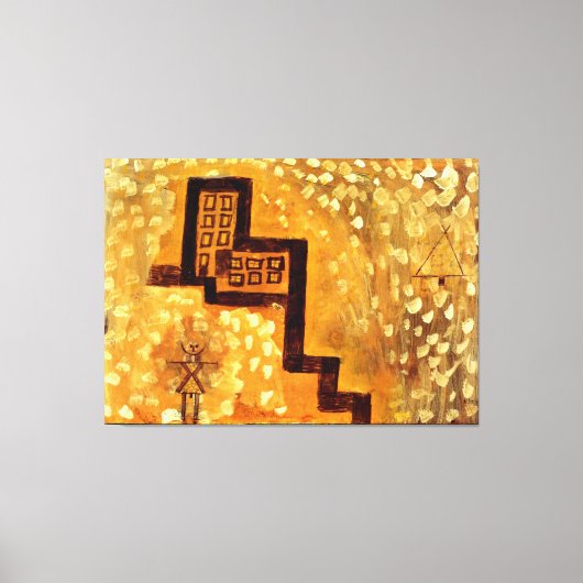 Toile Klee - La Maison en Haut (Recto)