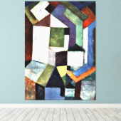 Toile Klee : Paysage nordique pieux (Insitu (Plancher de Bois))