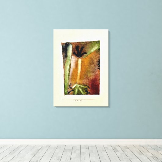 Toile Klee - Petit Arbre, art abstrait (Insitu (Plancher de Bois))