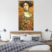 Toile Klimt Adele Bloch-Bauer peinture en mosaïque or Ca (Insitu(Chambre))