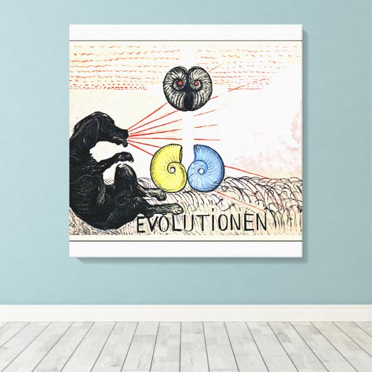 Toile Klint - Evolution No. 5, Groupe VI, Art abstrait (Insitu (Plancher de Bois))