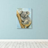 Toile Koala Calm - Aquarelle Faune (Insitu (Plancher de Bois))