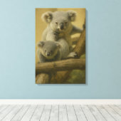Toile Koala Companions - Tender Wildlife Art Print (Insitu (Plancher de Bois))