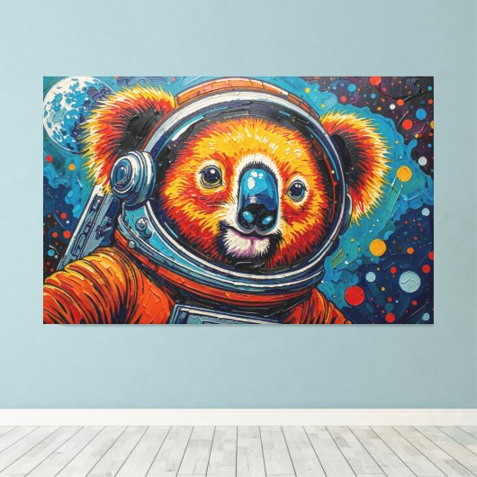 TOILE KOALA DANS L'ESPACE (Insitu (Plancher de Bois))