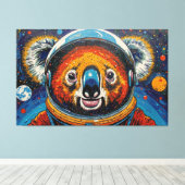 TOILE KOALA DANS L'ESPACE-2 (Insitu (Plancher de Bois))