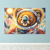 TOILE KOALA DANS L'ESPACE-7 (Insitu (Plancher de Bois))