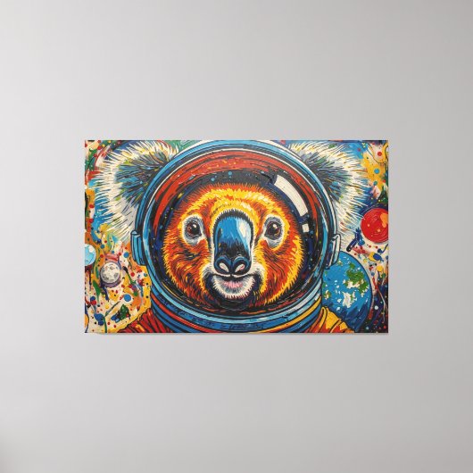 TOILE KOALA DANS L'ESPACE-8 (Recto)