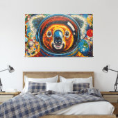 TOILE KOALA DANS L'ESPACE-8 (Insitu(Chambre))