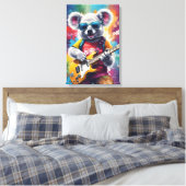 Toile Koala jouant de la guitare, du graffiti (Insitu(Chambre))