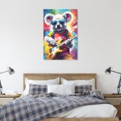 Toile Koala jouant de la guitare, du graffiti (Insitu(Chambre))