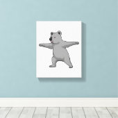 Toile Koala ours au Yoga Fitness (Insitu (Plancher de Bois))