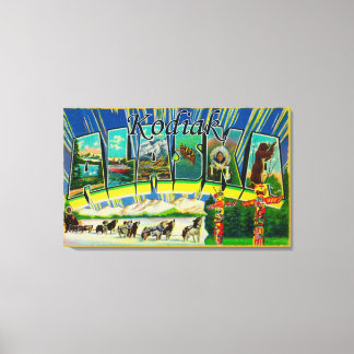 Toile Kodiak, AlaskaGrandes lettres ScènesKodiak, AK