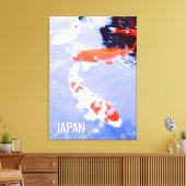 Toile Kohaku koi Japonais affiche de voyage des poissons (Insitu(Salon))