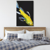 Toile Koi aquarelle japonaise jaune (Insitu(Chambre))
