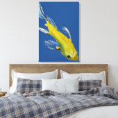 Toile Koi aquarelle japonaise jaune (Insitu(Chambre))