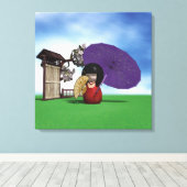 Toile Kokeshi Doll (Insitu (Plancher de Bois))