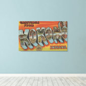 Toile Kokomo, Indiana - Scènes de grandes lettres (Insitu (Plancher de Bois))