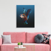 Toile Kokopelli Blues Music 28,5 pouces x 28,5 pouces (Insitu(Salon))