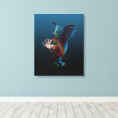 Toile Kokopelli Blues Music 28,5 pouces x 28,5 pouces (Insitu (Plancher de Bois))