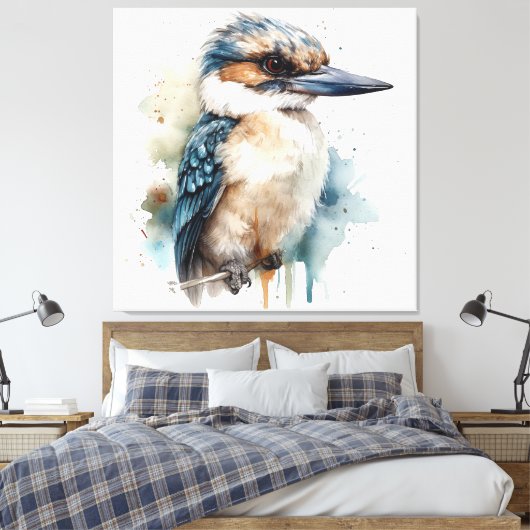 Toile Kookaburra sur une branche (Insitu(Chambre))