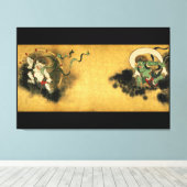 Toile Korin Fujin Raijin (Insitu (Plancher de Bois))