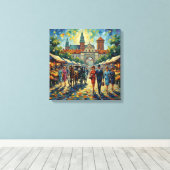 Toile Krakow Poland Medieval Gate Stretched Canvas (Insitu (Plancher de Bois))