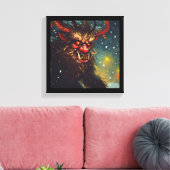Toile Krampus de Noël 4 (Insitu(Salon))