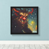Toile Krampus de Noël 4 (Insitu (Plancher de Bois))