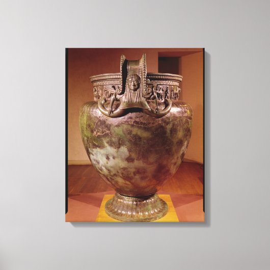Toile Krater, de la tombe d'une princesse de Vix (Recto)