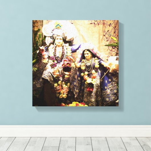 Toile Krishna et Radha (Insitu (Plancher de Bois))