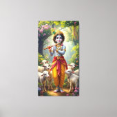 Toile Krishna, le Berger Divin (Recto)