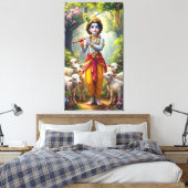 Toile Krishna, le Berger Divin (Insitu(Chambre))