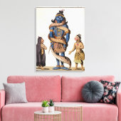 Toile Krishna serrée par le serpent Kaliya, de 'Voya (Insitu(Salon))
