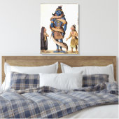 Toile Krishna serrée par le serpent Kaliya, de 'Voya (Insitu(Chambre))