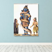Toile Krishna serrée par le serpent Kaliya, de 'Voya (Insitu (Plancher de Bois))