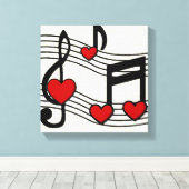 Toile KRW I Love Rock n Roll (Insitu (Plancher de Bois))
