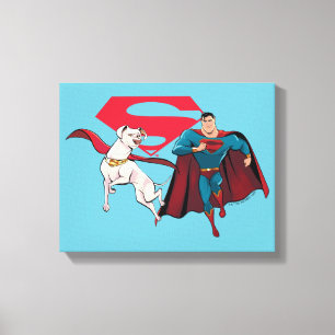 Toile Krypto & Superman