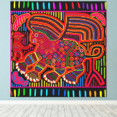 Toile Kuna Indian Friendly Dragon (Insitu (Plancher de Bois))