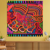 Toile Kuna Indian Friendly Dragon (Insitu(Salon))