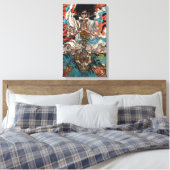 Toile Kuniyoshi Le guerrier asiatique samouraï équitatio (Insitu(Chambre))