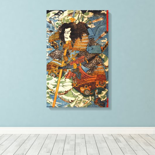 Toile Kuniyoshi Samurai Canvas (Insitu (Plancher de Bois))
