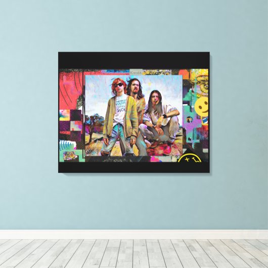 Toile Kurt, Dave & Krist - Canvas Print (Insitu (Plancher de Bois))