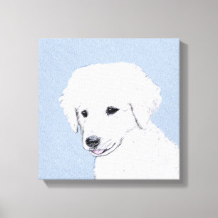 Toile Kuvasz Peinture - Cute Original Chien Art