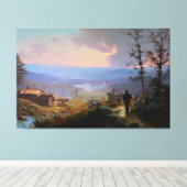 Toile La Bannière et la Vallée (Insitu (Plancher de Bois))