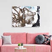 Toile La banquise maritime longe le littoral de l'est du (Insitu(Salon))