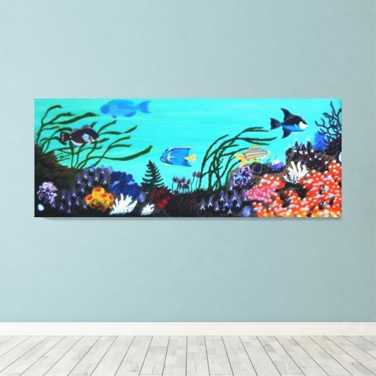 Toile La barrière de corail (Insitu (Plancher de Bois))